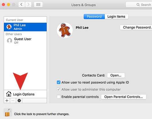 Enabling automatic login in Mac OS X El Capitan