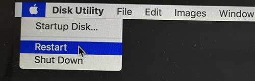 Error file system verify or repair failed on El Capitan