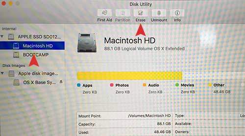 hard reset on Mac OS X El Capitan