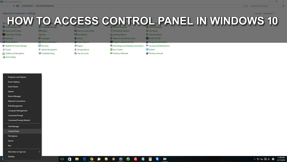 Where is control panel in Windows 10 | How to show control panel in start menu & taskbar