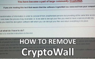 Solution: How to remove CryptoWall & restore files in Windows 10, 8, 7, Vista, XP