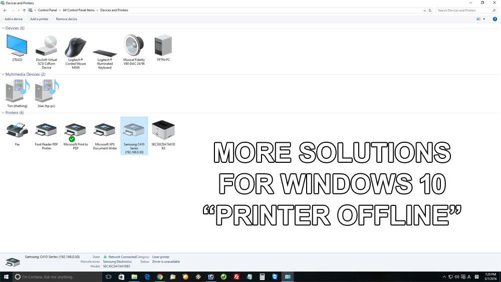 Fix: Printer offline in Windows 10 & Windows 8 – More Fixes