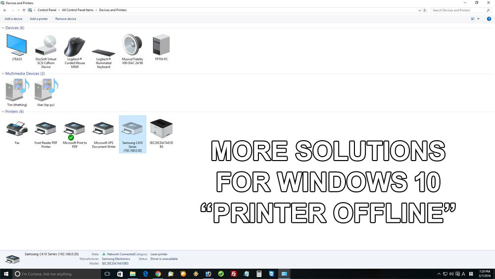 Printer Offline Fix Windows 10 Problems