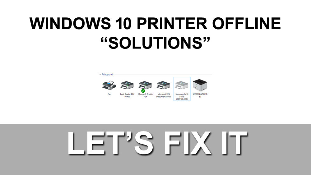 Fix: Printer offline in Windows 10 & Windows 8