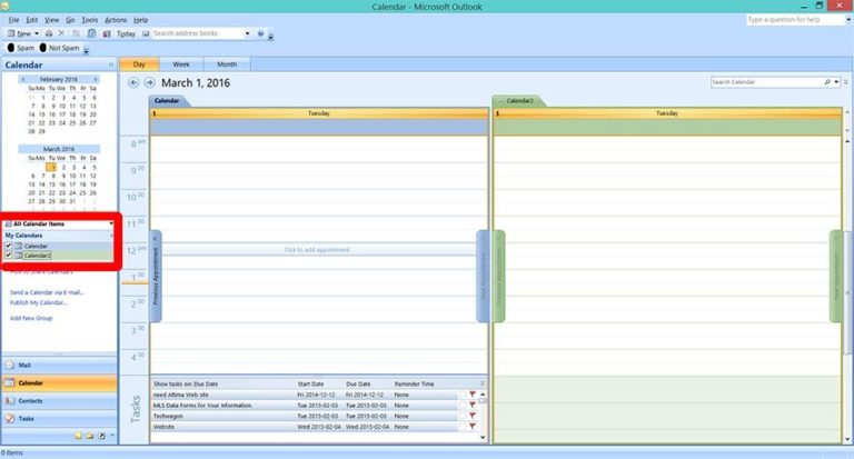 How To Merge Combine Two Calendars Microsoft Outlook 2007 P T IT 