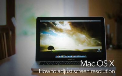 How do I change my Mac screen resolution (OS X El Capitan)