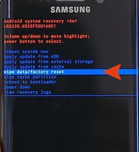 Galaxy S7 Factory Reset