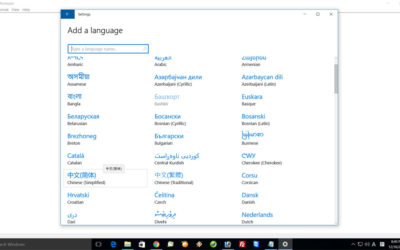 How to add different keyboard language Windows 10