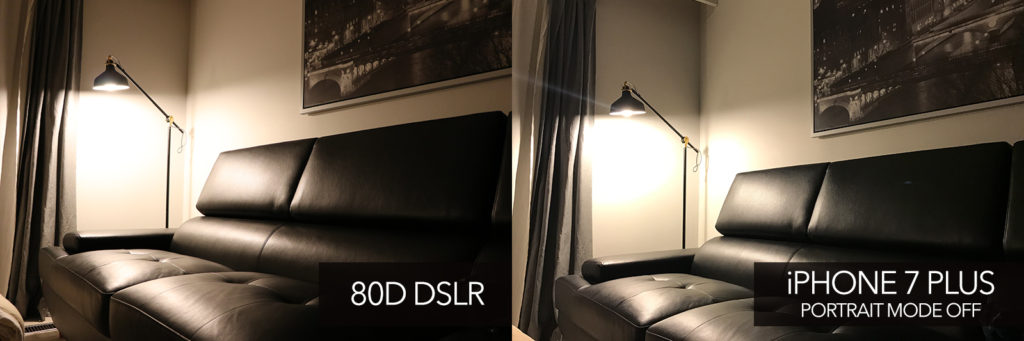 iPhone 7 plus vs DSLR 80D image test