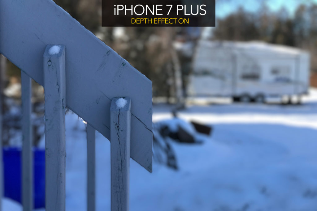 iPhone 7 depth of field test