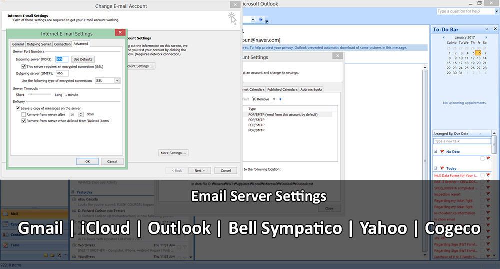 Сервер gmail com. Server settings. ICLOUD В Outlook. Gmail Bells.