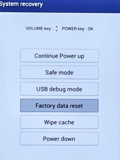 lg g5 recovery mode - factory reset