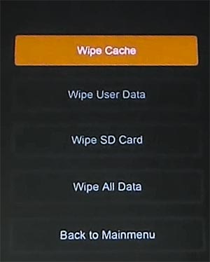 Select wipe. Redmi 9a wipe cache Partition.