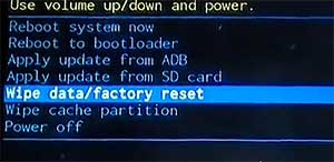 When the red exclamation mark appears on the screen, Press and hold the power button. Just press the Volume Up button while holding down the power button. Soon you will get the recovery mode screen.