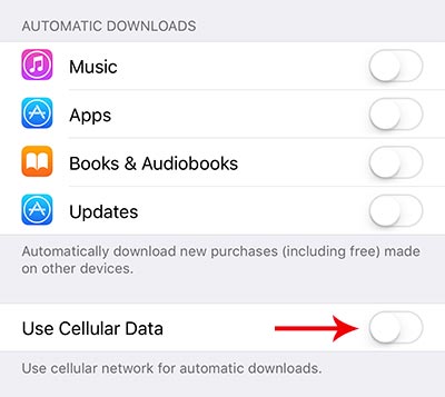 iPhone (iOS) - How to limit cellular data usage