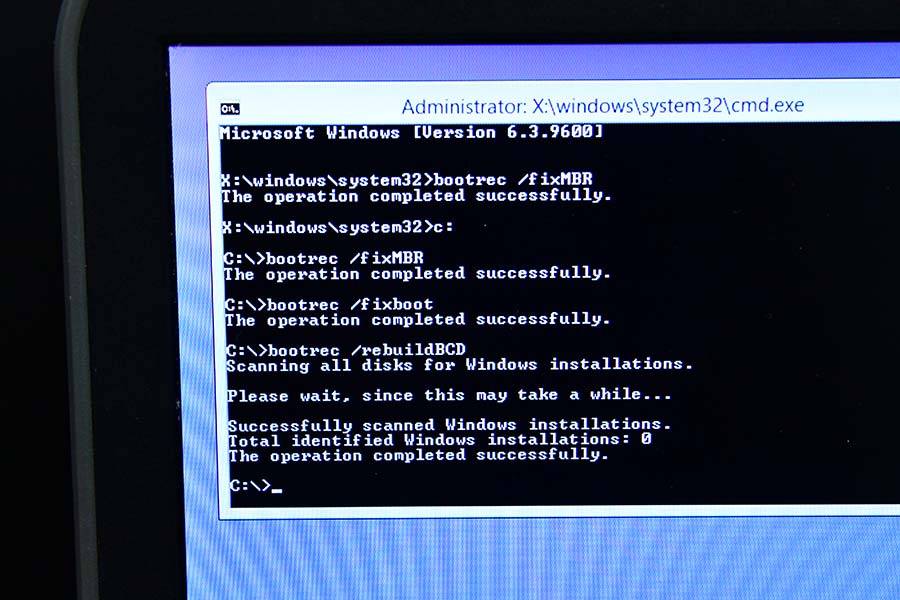 Rebuildbcd Windows 8 Installations 0